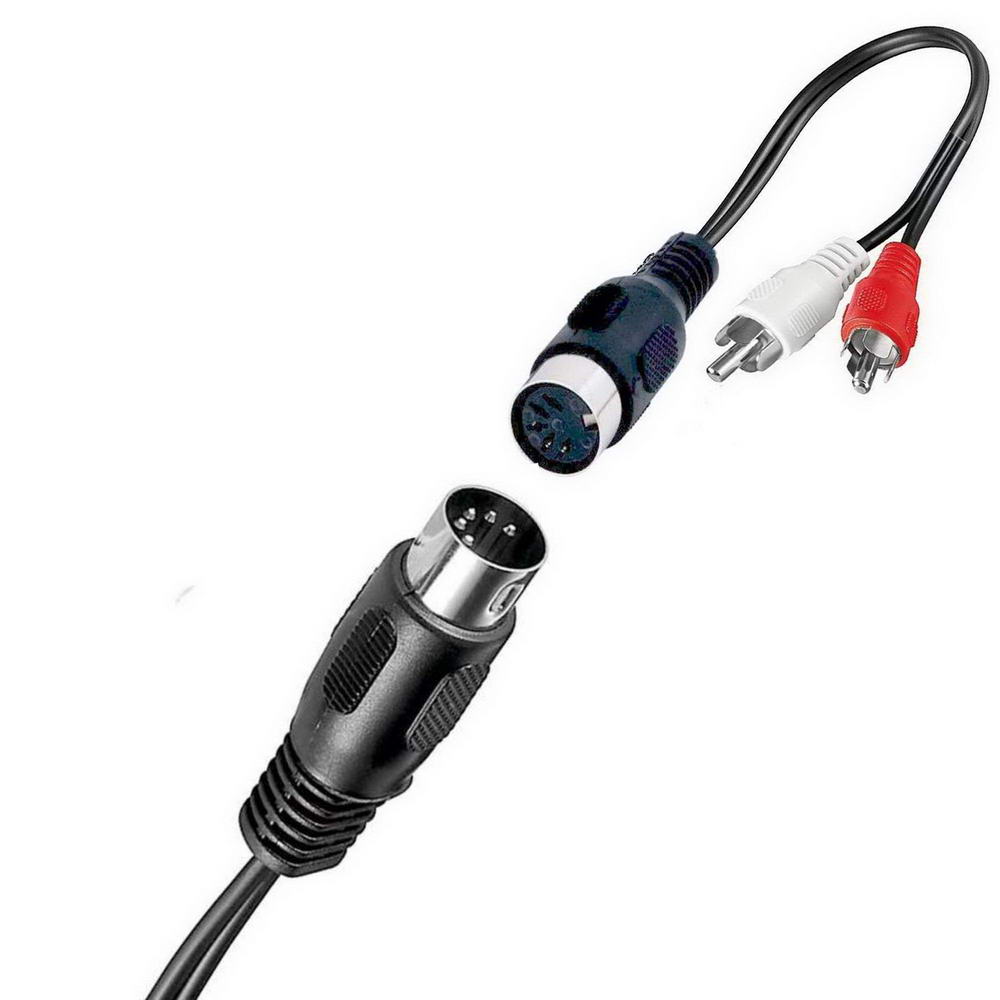 Audio Adapter-Kabel: 5 pol. DIN Buchse auf 2x Cinch Stecker ; 20 cm von  Satelliten Markt Köln