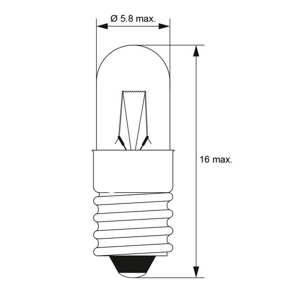 1x 10x LED MS4 E5,5 Lampen Birnen Modellbahn passend für TT H0